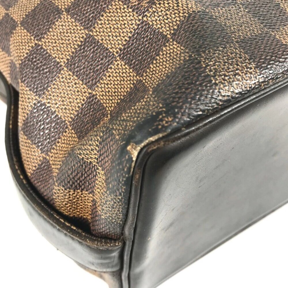 LOUIS VUITTON Damier Chelsea Tote Bag Shoulder Bag Canvas Ebene Brown - Picture 12 of 16